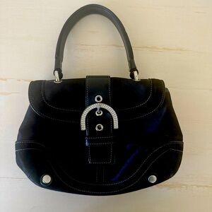 Small black Coach tote